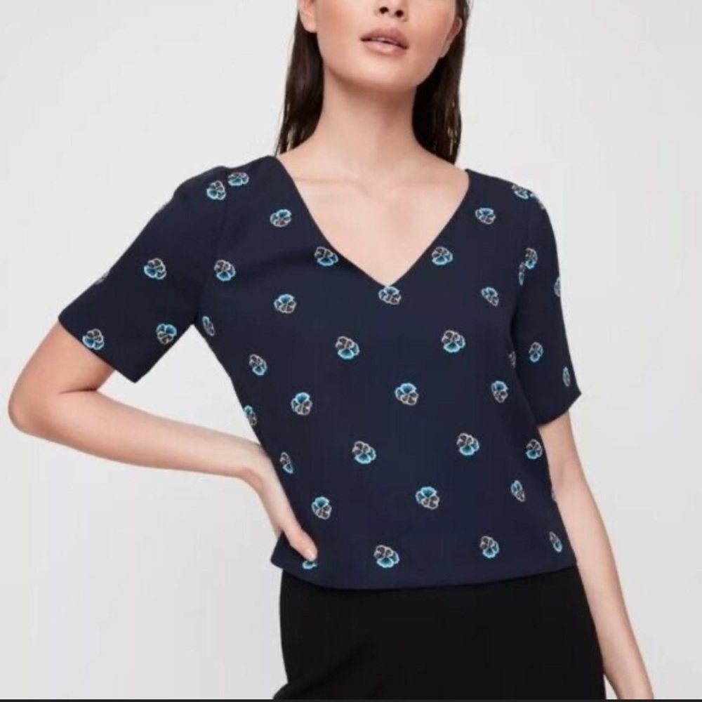 Aritzia Babaton short sleeve blouse - Picture 4 of 4